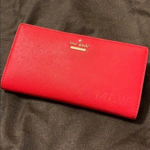 Kate Spade Red Leather Wallet